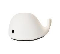 Paulmann Pauleen 48032 Night Whale Veilleuse Baleine Batterie Lampe LED pour Chambre d'enfant avec Changement Couleur, Silicone sans BPA, Blanc