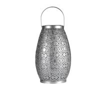 Paulmann Pauleen 48295 lanterne solaire à LED Sunshine Tem, hauteur 27,5 cm, argent, IP44, lampe solaire