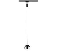Paulmann Pendel Capsule Luminaire sur rail haute tension URail LED intégrée 6 W LED noir (mat), chrome