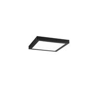 Paulmann - Plafonnier Carré Led Abia Noir Mat 30 Cm - Noir