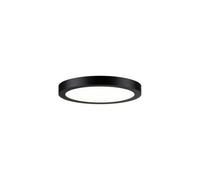Paulmann - Plafonnier Rond Led Abia Noir Mat 30 Cm - Noir