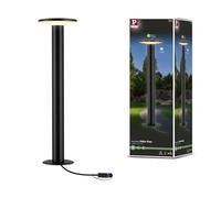 Paulmann Plug & Shine, borne lumineuse LED Plate 2200 K, anthracite | Bornes lumineuses pour un éclairage optimal des allées, IP44, 380 lm, dimmable, pour le jardin et la terrasse