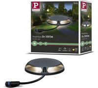Paulmann Plug & Shine LED Luminaire apparent au sol Blanc chaud Spot simple Double émission lumineuse, 180