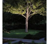 Paulmann Projecteur de jardin Radon 94367 Plug & Shine LED 11W 3000K IP65 dimmable Aluminium Gris