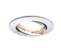 Paulmann Premium Lampes Encastrées Set Coin Satiné Rond Pivotant LED De 3x6, 8W