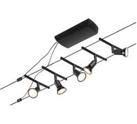 Paulmann Salt système de câbles 5x10 W noir-chrome 94446