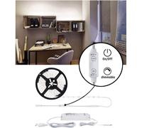 Bande LED 24V LED Strip dimmable Bande LED autocollante, interrupteur, transfo inclus, 50W 5500Lm 4000K, L 500 cm