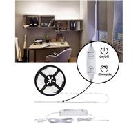 Bande LED 24V LED Strip dimmable Bande LED autocollante, interrupteur, transfo inclus, 50W 5500Lm 4000K, L 500 cm