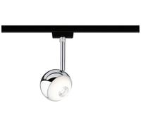 Paulmann Spot Capsule Luminaire sur rail haute tension URail LED intégrée 6 W LED noir (mat), chrome