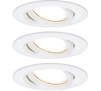 Paulmann Spot encastrable Nova Plus Kit 3x6W IP65 gradable 2700K blanc mat