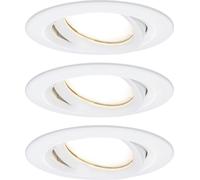 Paulmann Spot encastrable pour salle de bains jeu de 3 18 W blanc mat