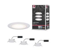 Paulmann Spot encastré LED Premium Suon, kit de 3 x 5 W, 2700 K | KIT COMPLET - Le kit comprend trois luminaires avec module LED