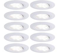 Paulmann Spot LED encastrable pour salle de bains jeu de 10 60 W blanc mat