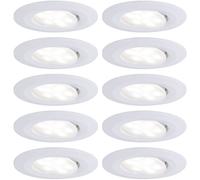 Paulmann Spot LED encastrable pour salle de bains jeu de 10 60 W blanc mat