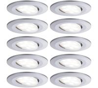 Paulmann Spot LED encastrable pour salle de bains jeu de 10 60 W chrome (mat)