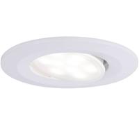 Paulmann Spot LED encastrable pour salle de bains jeu de 10 65 W blanc mat