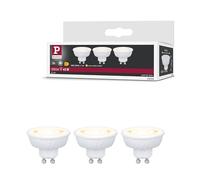 Paulmann Standard 230V LED Reflecteur GU10 Flat 37 mm 3x550lm 3x4,9W 2700K blanc signal 29268