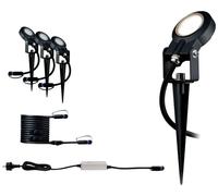 Paulmann Sting 93696 Système d'éclairage Plug&Shine kit de démarrage pour projecteur de jardin à LED jeu de 3 LED 18 W blanc