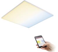 Paulmann Velora 79826 Panneau à LED 19.5 W blanc chaud à blanc lumière du jour blanc mat