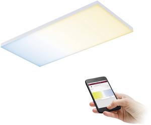 Paulmann Velora 79827 Panneau à LED 15.5 W blanc chaud à blanc lumière du jour blanc mat