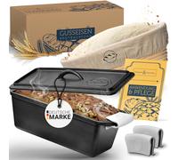 Paulson & Svenson Set de moule à pain en fonte avec couvercle et panier de fermentation