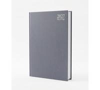 PaulStore Agenda de bureau 2027 A4, A5, A6 | Agenda semainier 2027 avec couverture rigide pour le bureau, la maison et l'école (gris ardoise, A5 un jour par page)