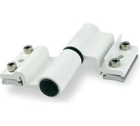 Paumelle à clamer alu 5500AI FAPIM pour porte lourde - Blanc 9010 - 5520A-32