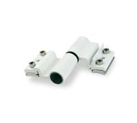 Paumelle à clamer alu 5511I Velox Top FAPIM pour porte lourde - Blanc technal - 5531_QT