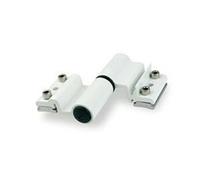 Paumelle à clamer alu 5511I Velox Top pour porte lourde - Blanc technal - 5531-QT
