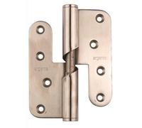 Paumelle à hélice - menuiserie bois - inox - 100x86 - droite ARGENTA