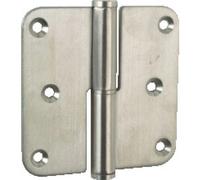 Paumelle à lame fermée - menuiserie bois - inox - 80x80 - droit ARGENTA