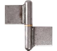Paumelle de grille à souder - nœuds ronds - lames symétriques - 120 mm FAURE