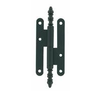 Paumelle à vase rustique - porte bois - fer noir - 110x55 mm - droite QUESDEVILLE