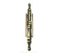 Paumelle à vase universelle Strauss Vonderweidt - Vieux bronze - Hauteur 105 mm - Platine 50 mm - Vendu par 2