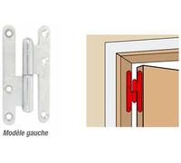 Paumelle bouts ronds "Loutre Sedan " - 160x60 mm - Droite - J530900