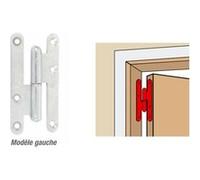 Paumelle bouts ronds “Loutre Sedan ®” TORBEL - 140x80 mm - Gauche - J530820 Blanc G