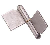 Paumelle de grille à souder MONIN - Forte lame dans l'axe - Acier décapé - 120x108 mm - 6400-643050