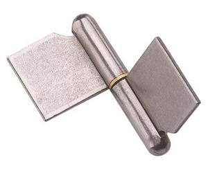 Paumelle de grille à souder MONIN - Forte lame dans l'axe - Acier décapé - 120x108 mm - 6400-643050
