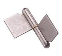 Paumelle de grille à souder MONIN - Forte lame dans l'axe - Acier décapé - 140x108 mm - 6400-643060