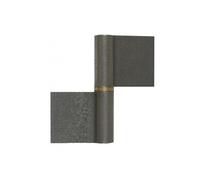 Paumelle de grille acier brut, H.80 x L.80 x P.15 mm