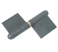 Paumelle de grille noud rond lame au centre 60mm - - GPS06BLCT