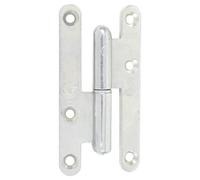 Paumelle de Paris bois bouts ronds - gauche - H 110 mm - l : 55 mm - zingué
