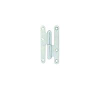 Paumelle droite bois LOUTRE SEDAN 140x60 mm bouts ronds zingué - - J530640