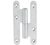 Paumelle en acier inoxydable - 110x55x2.5 mm bout rond noeud plat - Droite - LTPML110X55-304D Acier inoxydable G