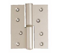 Paumelle en aluminium anodisé naturel - droite - 100/85A ARGENTA