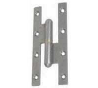 Paumelle FF renforcée noeud rond 110x50mm brut droite - FAURE ET FILS - FR1105CD1 gris métallisé
