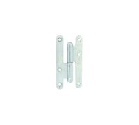 Paumelle gauche bois LOUTRE SEDAN 140x70 mm bouts ronds zingué - - J530760