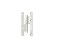 Paumelle gauche bois LOUTRE SEDAN 95x45 mm bouts carrés zingué - - J530150