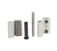 Paumelle Grip+ avec axe en acier inox Ø7 mm - Blanc 9016 - 9800A-QX
