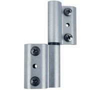 Paumelle Grip+ FAPIM avec axe en acier inox Ø7 mm - Alu 9006 - 9800A-G5 Inox G